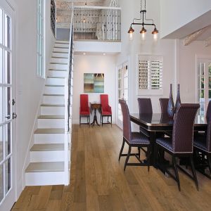 Silver Oak Aged Bourbon Hardwood Flooring Room Scene
