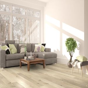 Silver Oak Desert Sand Hardwood Flooring Room Scene
